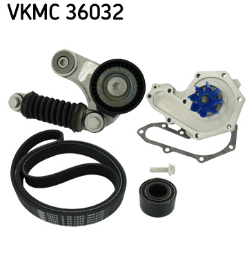 Poly V-riemen kit inclusief waterpomp SKF VKMC 36032