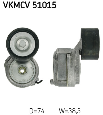 Spanrol (poly) V-riem SKF VKMCV 51015