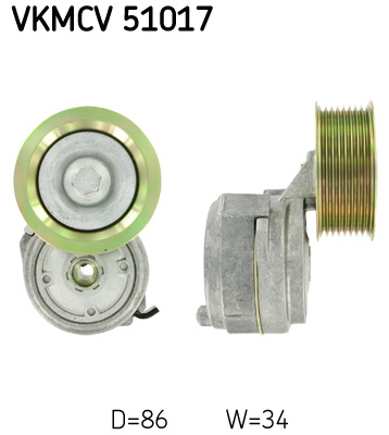 Spanrol (poly) V-riem SKF VKMCV 51017