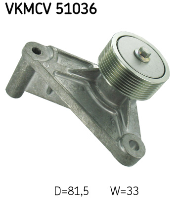 Geleiderol (poly) V-riem SKF VKMCV 51036