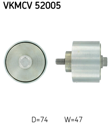 Geleiderol (poly) V-riem SKF VKMCV 52005