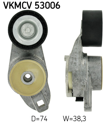 Spanrol (poly) V-riem SKF VKMCV 53006