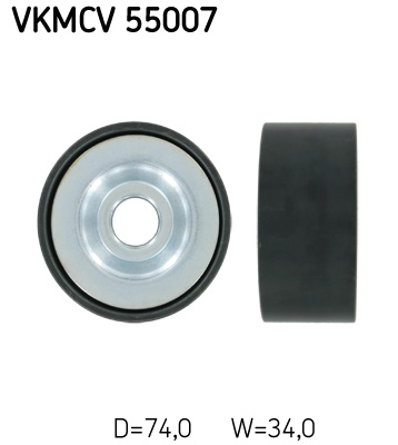 Geleiderol (poly) V-riem SKF VKMCV 55007