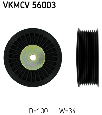 Geleiderol (poly) V-riem SKF VKMCV 56003