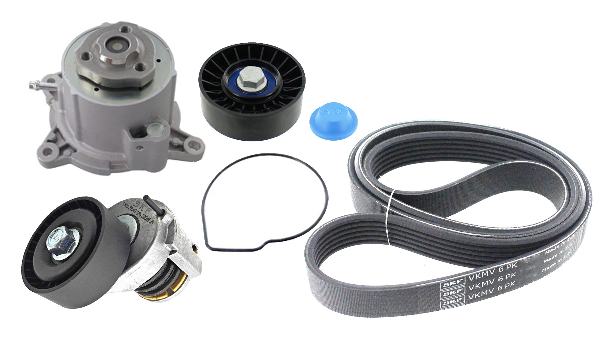 Waterpomp + Multi V-riemset SKF VKMC 31154