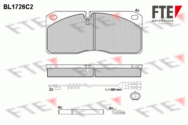 Remblokset FTE BL1726C2