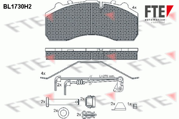 Remblokset FTE BL1730H2