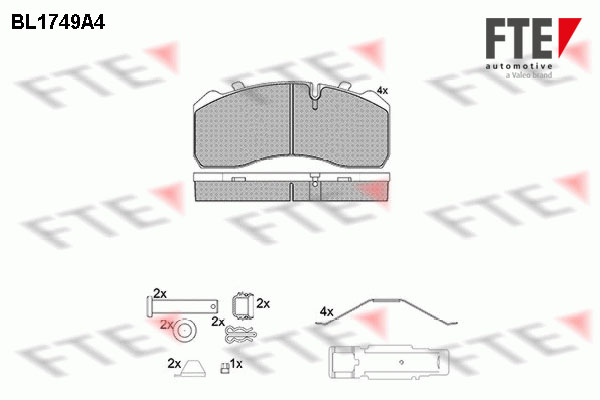 Remblokset FTE BL1749A4