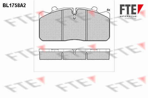 Remblokset FTE BL1758A2