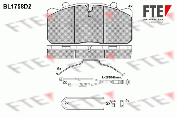 Remblokset FTE BL1758D2