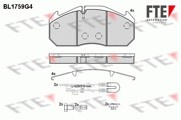 Remblokset FTE BL1759G4