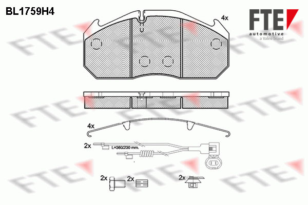 Remblokset FTE BL1759H4