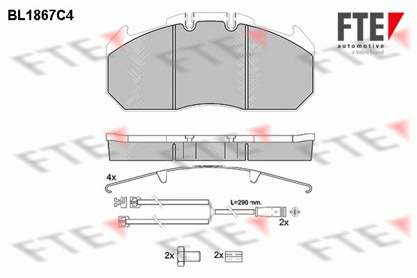 Remblokset FTE BL1867C4