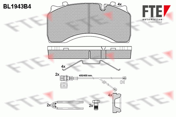 Remblokset FTE BL1943B4