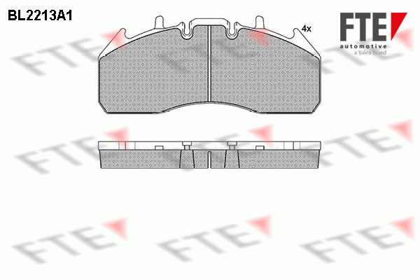 Remblokset FTE BL2213A1