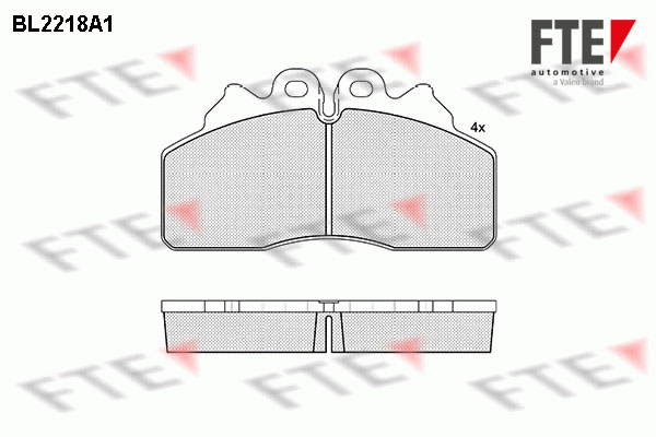 Remblokset FTE BL2218A1