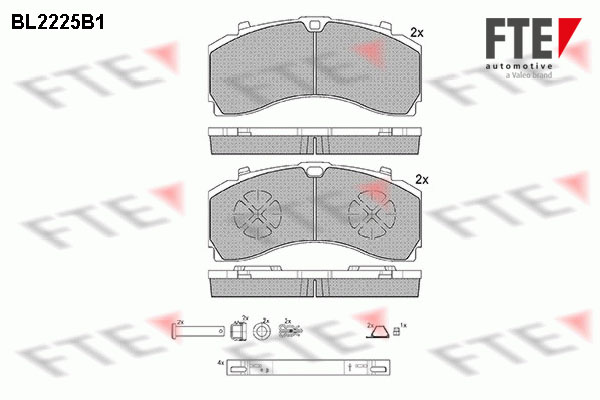 Remblokset FTE BL2225B1