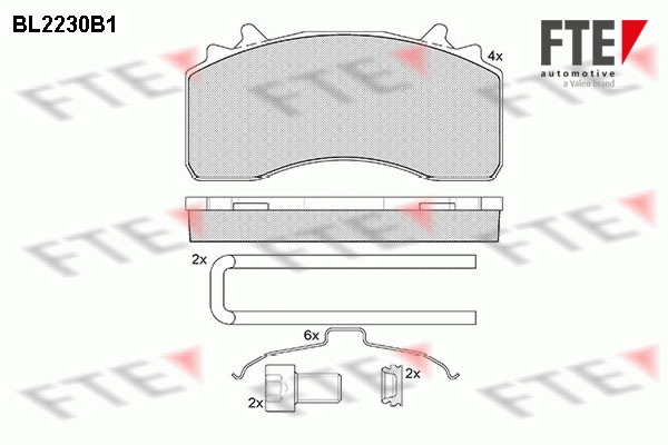 Remblokset FTE 9500080