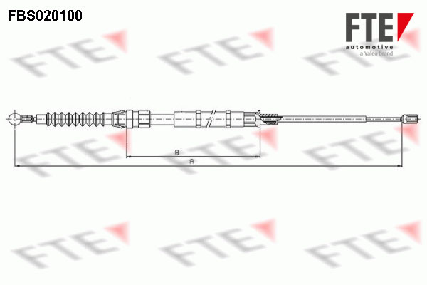 Handremkabel FTE FBS020100