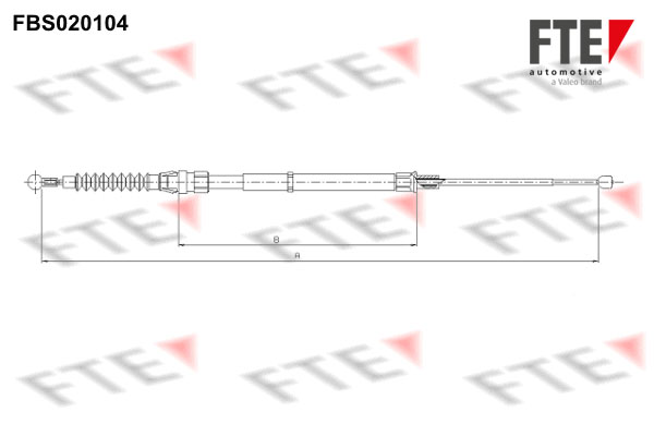 Handremkabel FTE 9250008