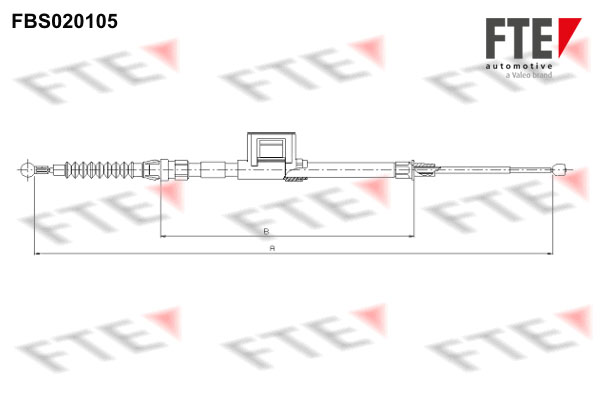 Handremkabel FTE 9250009