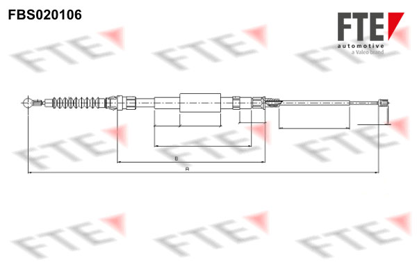 Handremkabel FTE 9250010