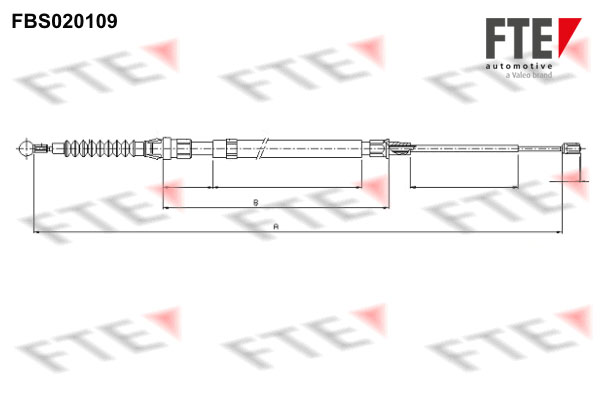 Handremkabel FTE 9250013