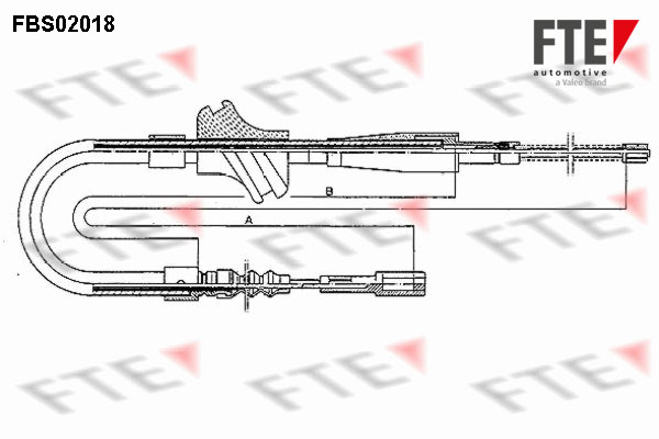 Handremkabel FTE 9250032