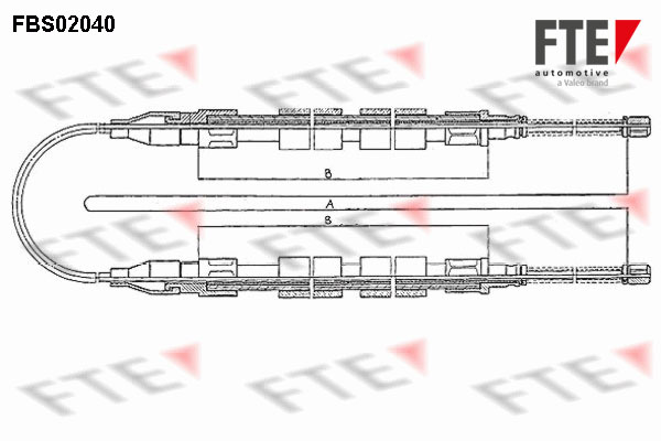 Handremkabel FTE 9250047