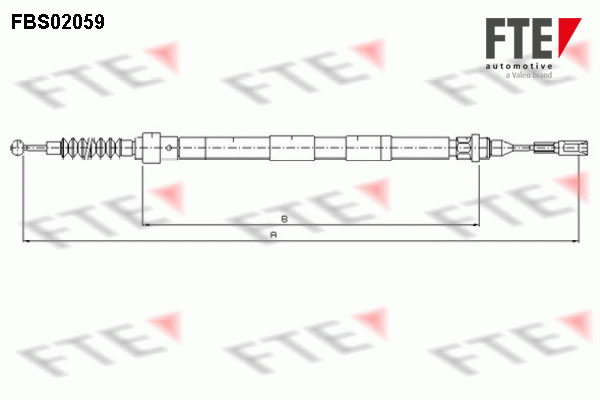 Handremkabel FTE 9250062