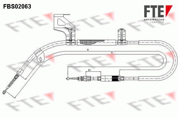 Handremkabel FTE FBS02063