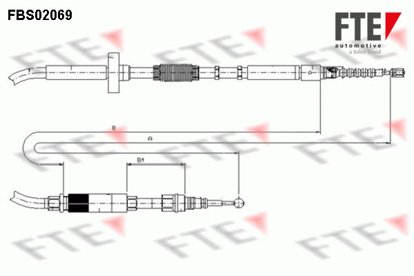 Handremkabel FTE 9250070