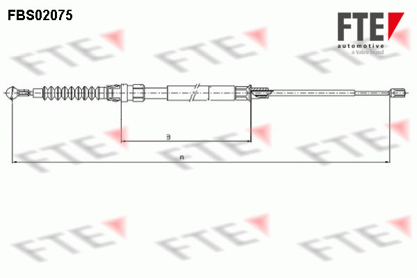 Handremkabel FTE 9250076