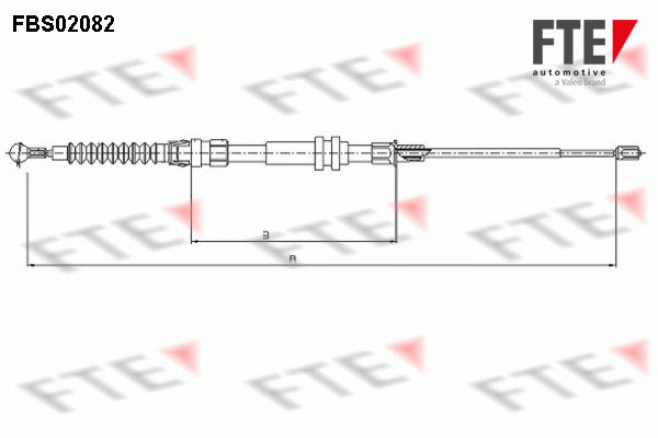 Handremkabel FTE FBS02082