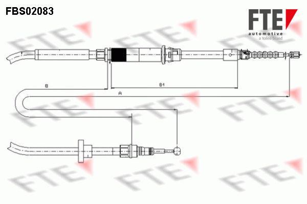 Handremkabel FTE 9250083