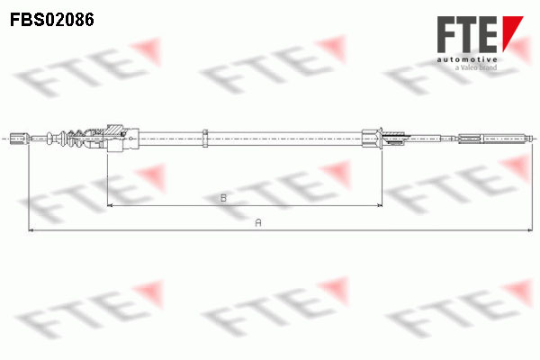 Handremkabel FTE FBS02086