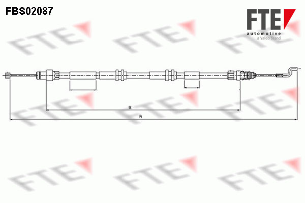 Handremkabel FTE 9250087