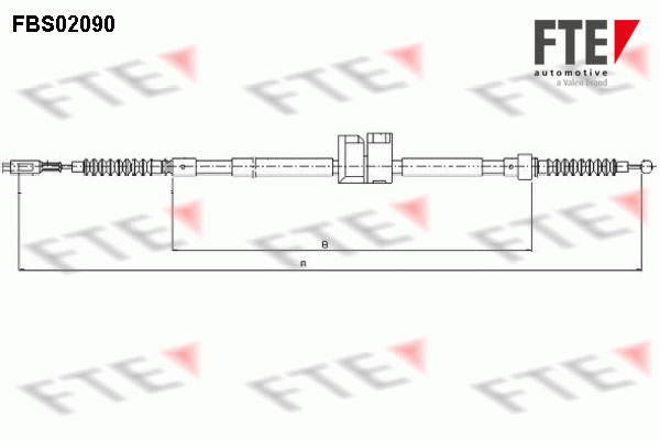 Handremkabel FTE FBS02090