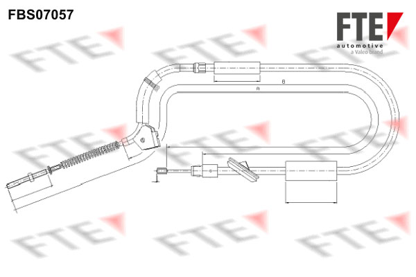 Handremkabel FTE 9250212