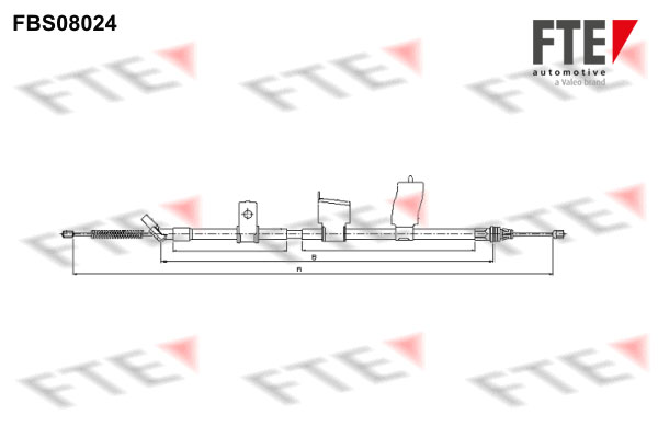 Handremkabel FTE 9250230