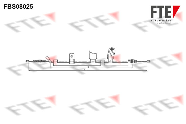 Handremkabel FTE FBS08025