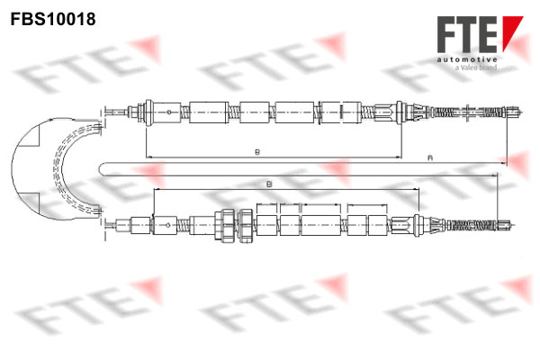 Handremkabel FTE 9250673