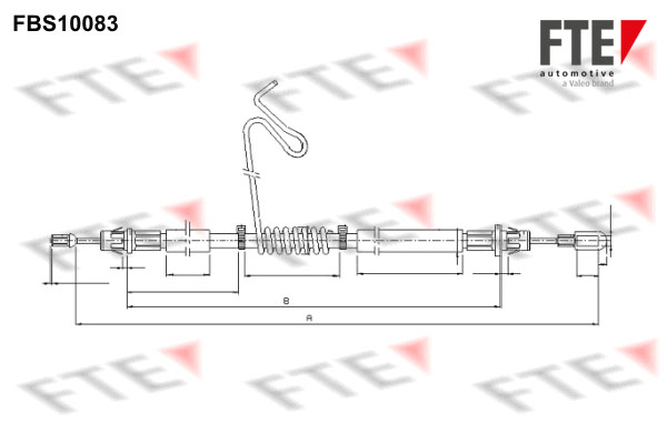 Handremkabel FTE 9250374