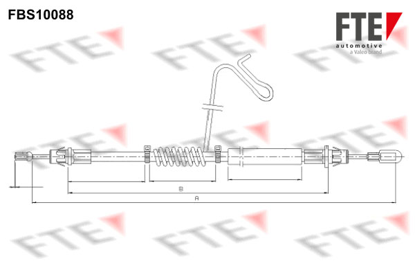 Handremkabel FTE 9250379