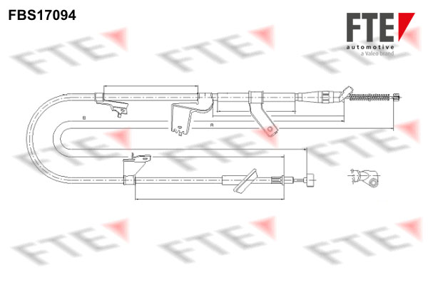 Handremkabel FTE 9250476