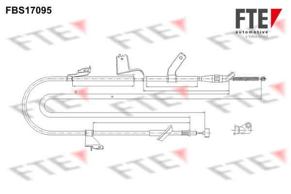 Handremkabel FTE 9250477