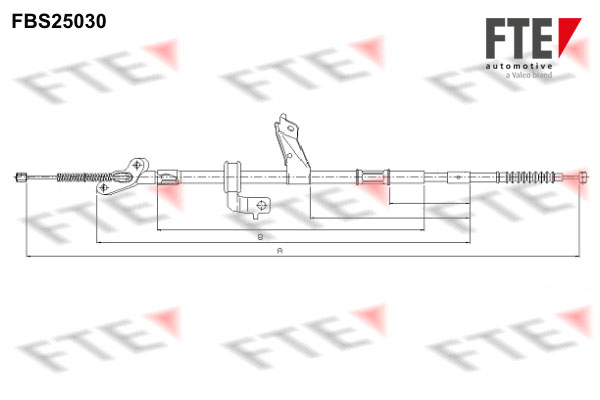 Handremkabel FTE 9250619
