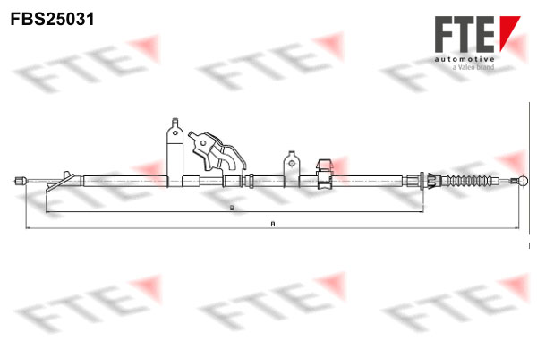 Handremkabel FTE FBS25031