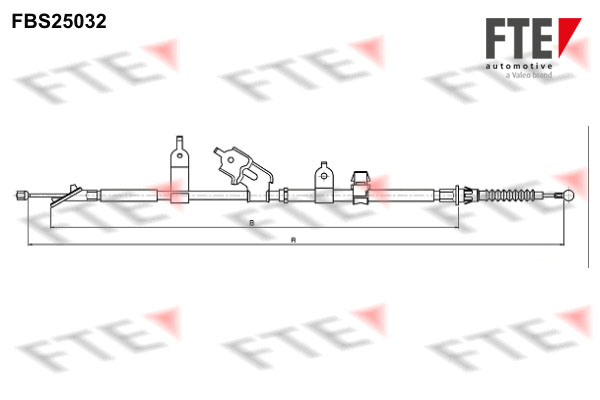 Handremkabel FTE FBS25032