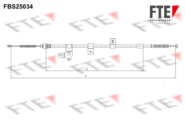 Handremkabel FTE 9250623